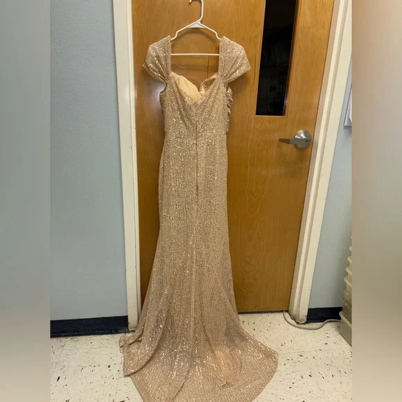 Sparkling Gold Sequin Dress - Picture 3 of 3